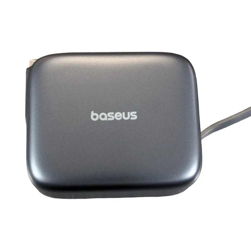 Pp7U Baseus Enercore w/ Single Retractable USB-C Cable Charger 67W Black Read ⬇️
